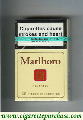 Marlboro Canadian 20 Filter cigarettes hard box